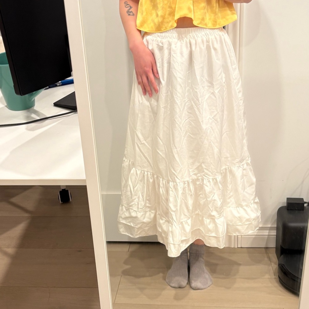 White Maxi Skirt